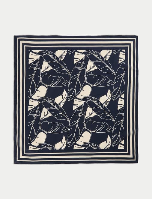Pure Cotton Polka Dot Print Scarf