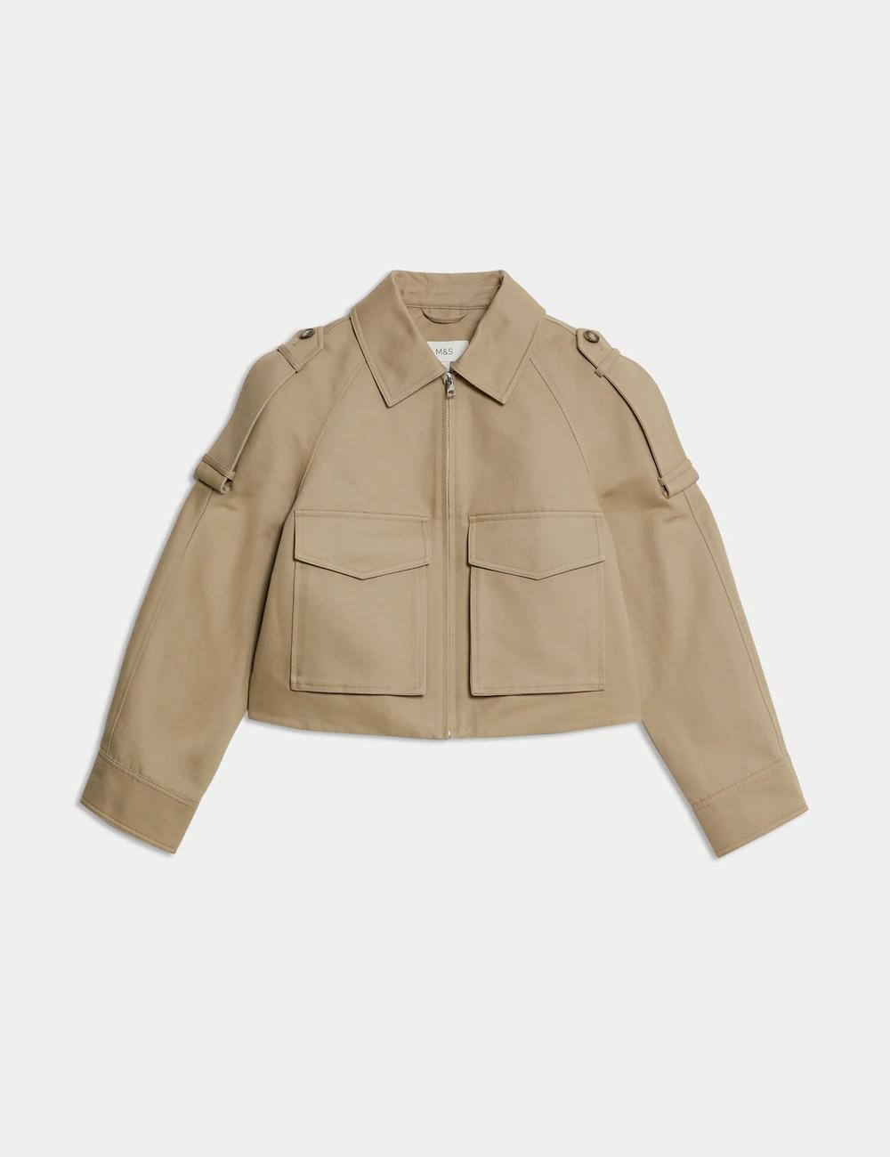 Pure Cotton Utility Trucker Jacket Pure Cotton Utility Trucker Jacket