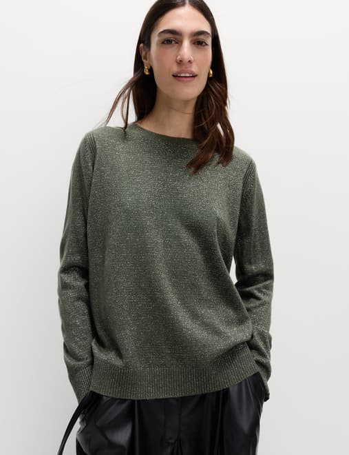 Cashmilon Sparkle Crew Neck Jumper
