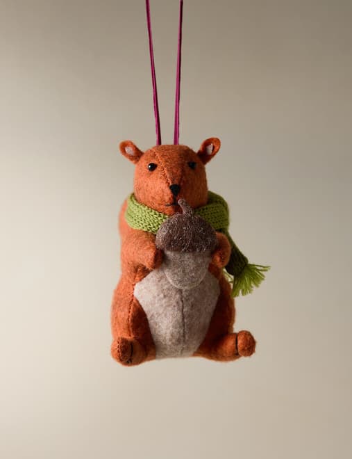 Felt Hanging Squirrel Decoration