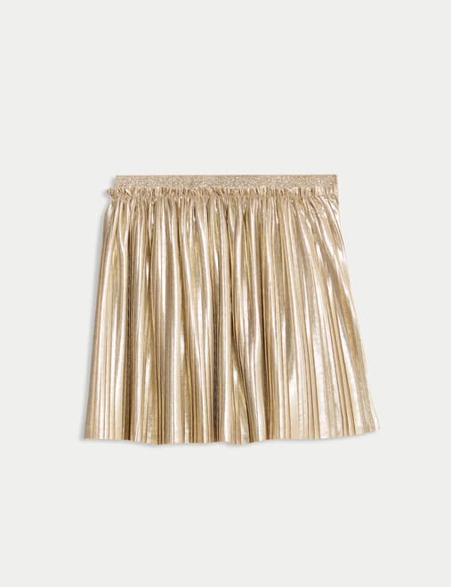 Marks and spencer metallic pleated skirt best sale