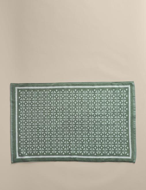 Pure Cotton Geometric Bath Mat