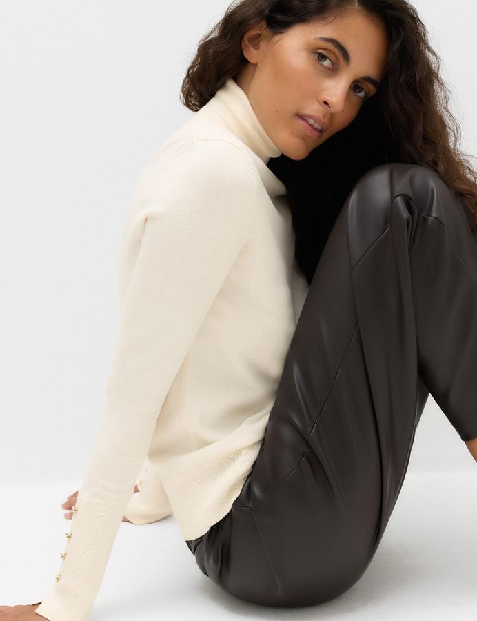 Slim Fit Roll Neck Fitted Jumper