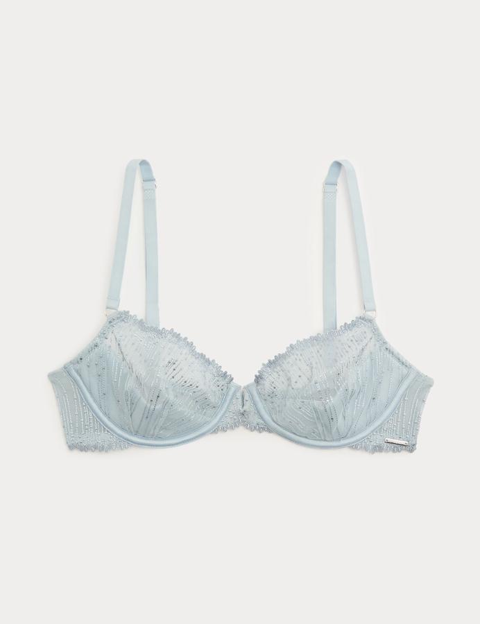 Florence Embroidery Quarter Cup Balcony Bra A-E