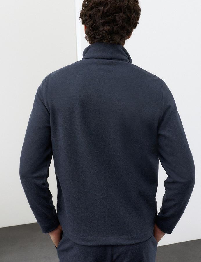 Padded Hybrid Zip Up Funnel with Wool