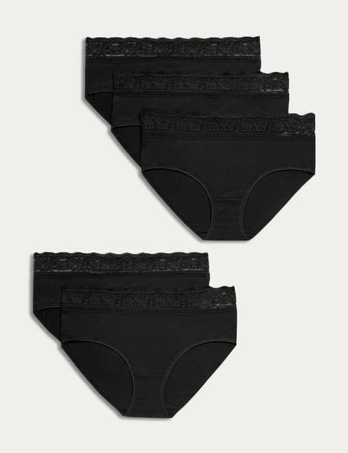 Buy Womens Underwear,Cotton Mid Waist No Muffin Top Full Coverage Brief Ladies  Panties Lingerie Undergarments for Women Multipack Online at  desertcartKUWAIT