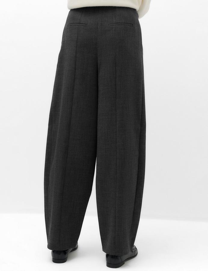Tailored Barrel Leg Trousers