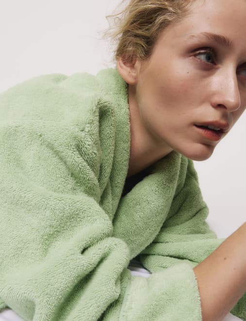 Pure Cotton Towelling Dressing Gown