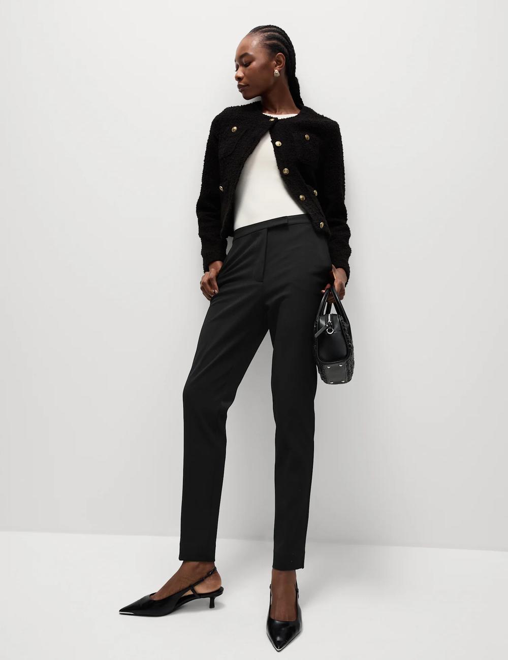Straight leg ankle grazer trousers new arrivals