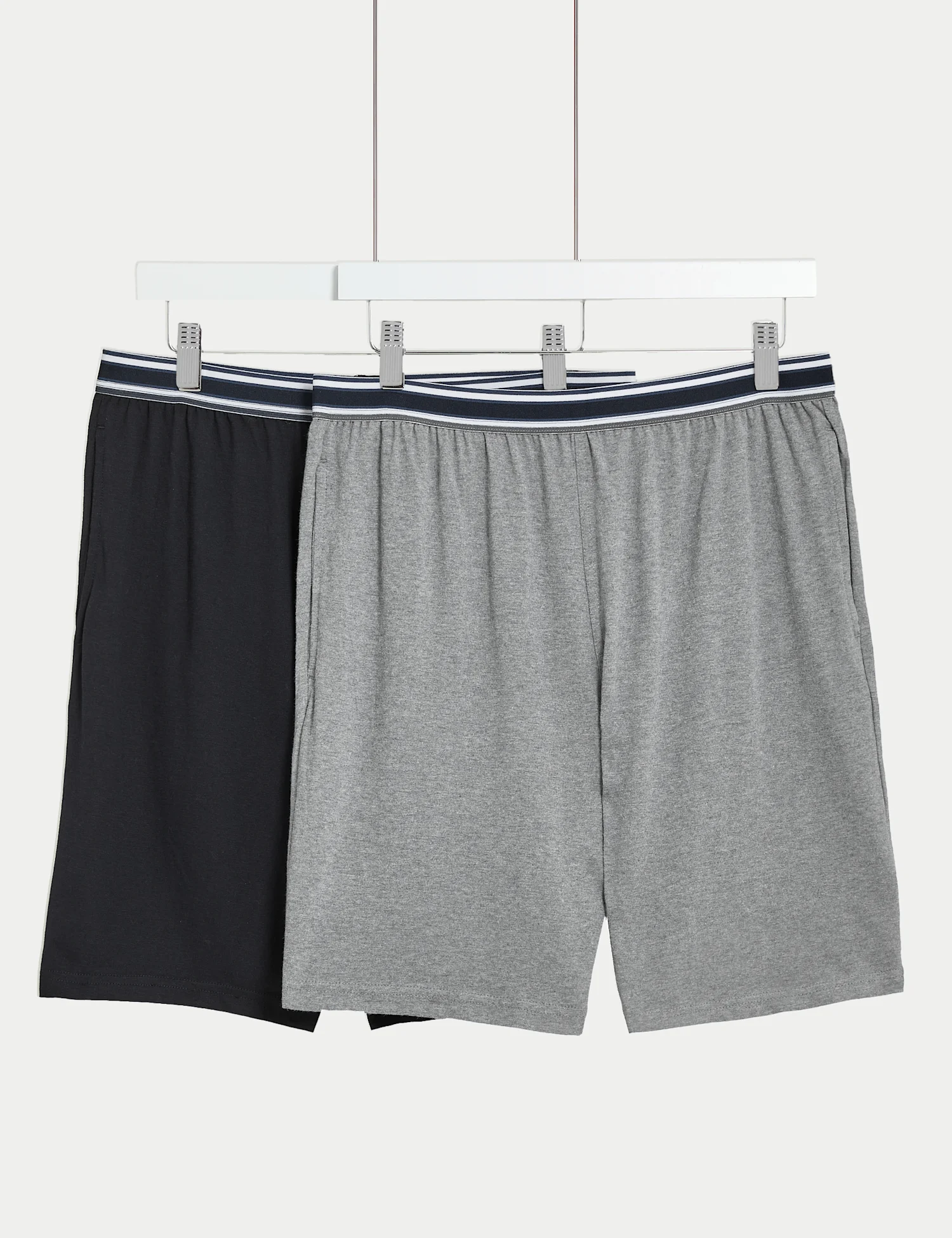 Shop 2pk Pure Cotton Pyjama Shorts for Men Online M S