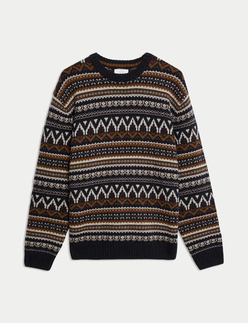 Marks and spencer mens merino wool jumper best sale