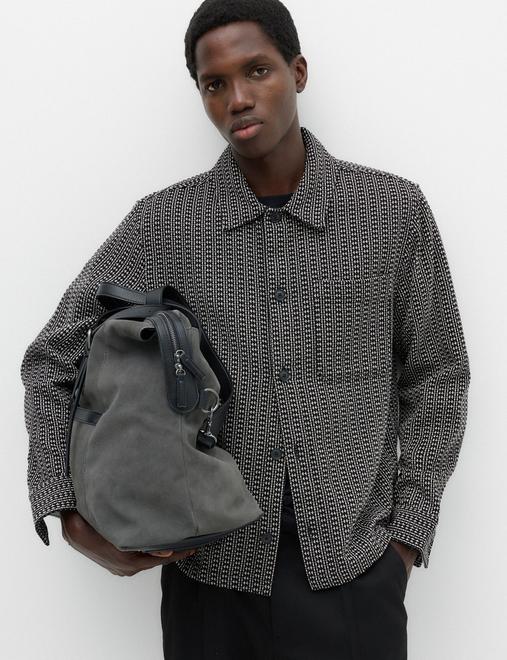 Pure Cotton Textured Overshirt