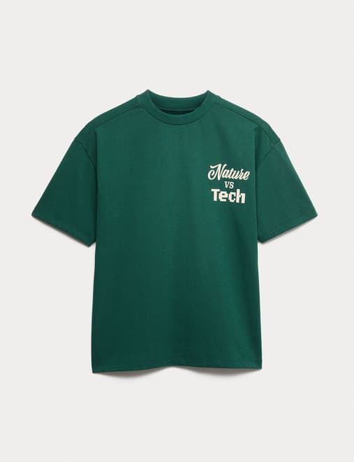 Pure Cotton Nature Thrives Graphic T-Shirt (6-16 Yrs)