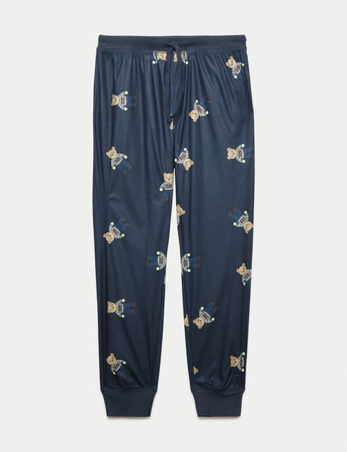 Pure Cotton Spencer Bear™ Print Joggers