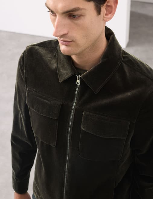 Pure Cotton Velvet Trucker