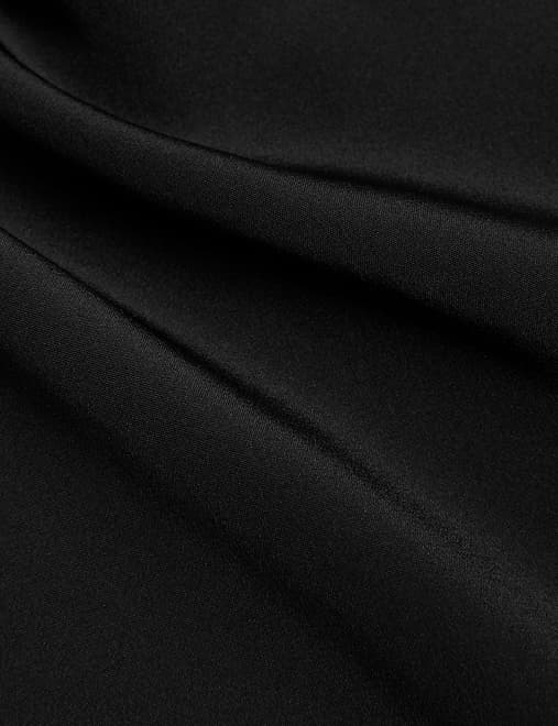 Pure Silk Gathered Neck Button Through Top