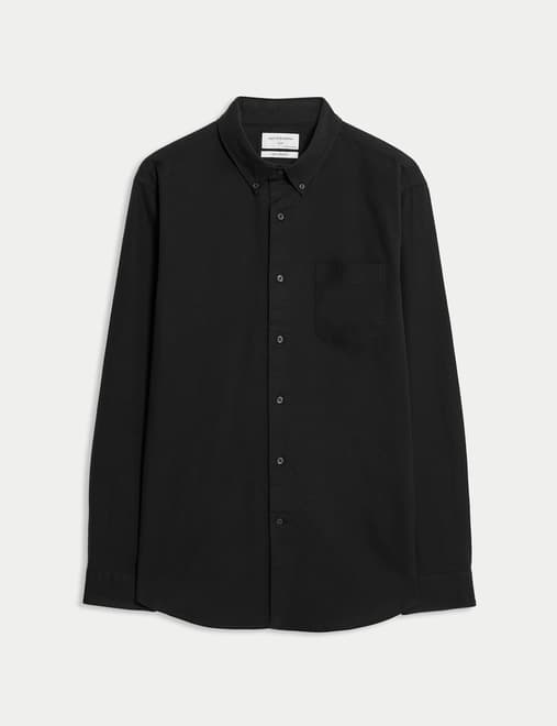 Slim Fit Cotton Rich Oxford Shirt