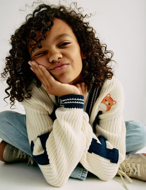 Pure Cotton Squishmallows™ Cardigan (5-12 Yrs)