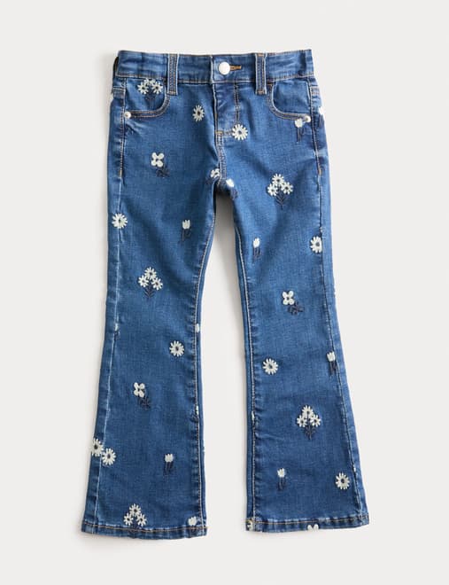 Denim Patterned Jeans (2-8 Yrs)