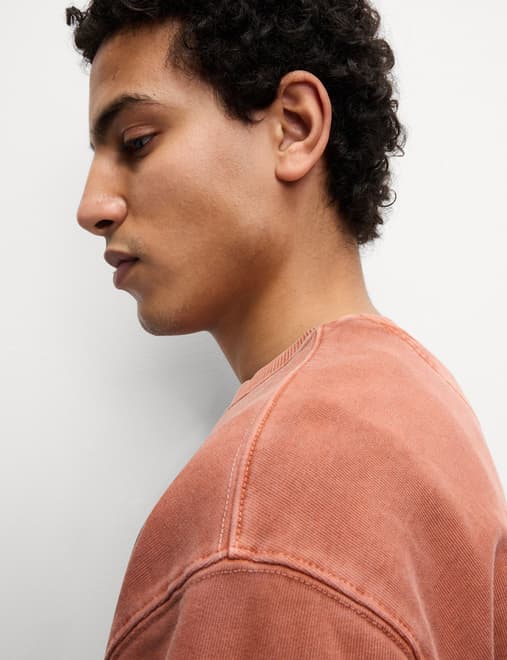 Pure Cotton Garment Dye Sweatshirt