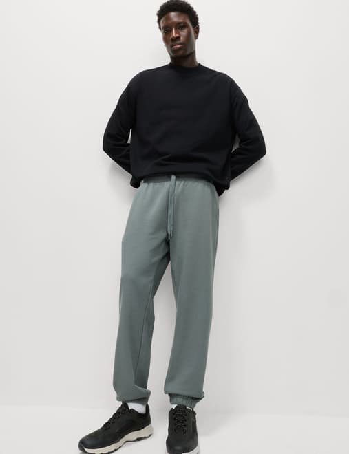 Elasticated Waist Cotton Rich Joggers