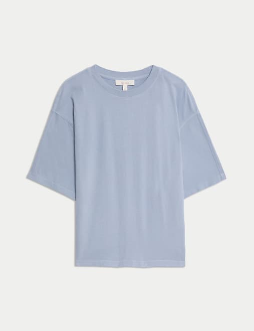 Pure Cotton Short Sleeve Boxy T-Shirt