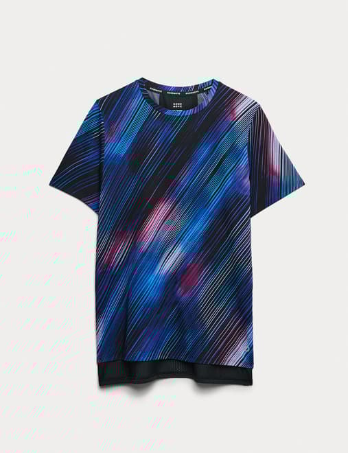 Scoop Neck Mesh Back T-Shirt