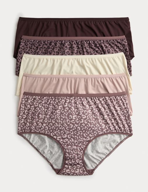 5pk No VPL Microfibre High Rise Shorts