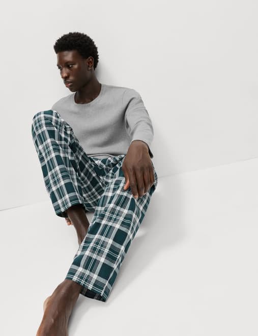 Cotton Rich Checked Pyjama Set