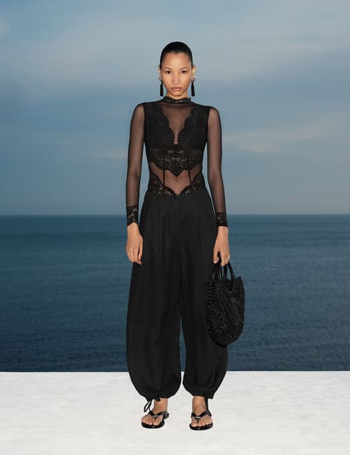Pure Linen Balloon Trousers