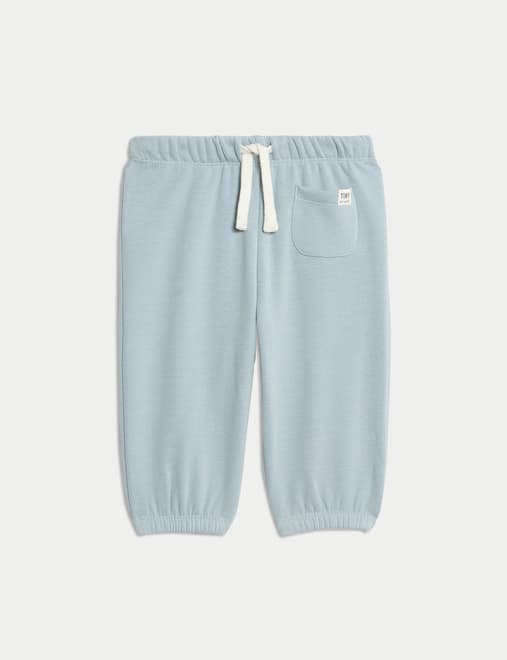 Cotton Blend Fleece Lined Joggers (0-3 Yrs)