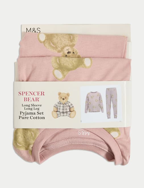 Pure Cotton Spencer Bear™ Pyjamas (1-16 Yrs)