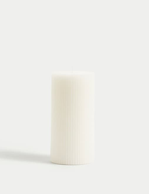 Ridged Pillar Candle