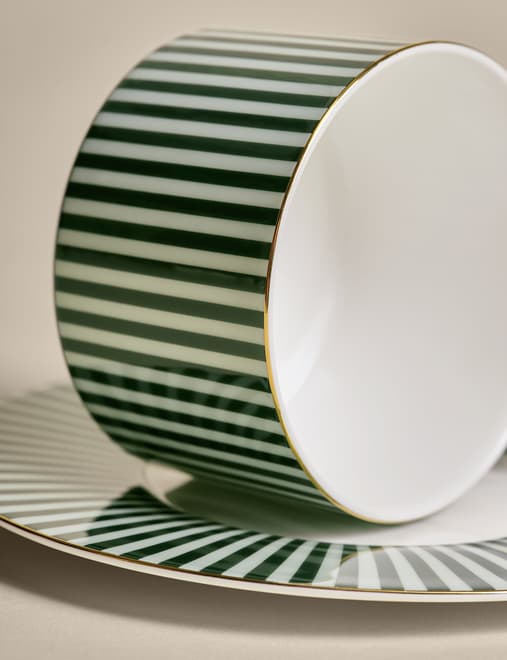 Hampton Stripe Cup & Saucer