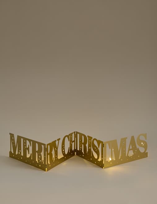 Light Up Merry Christmas Decoration