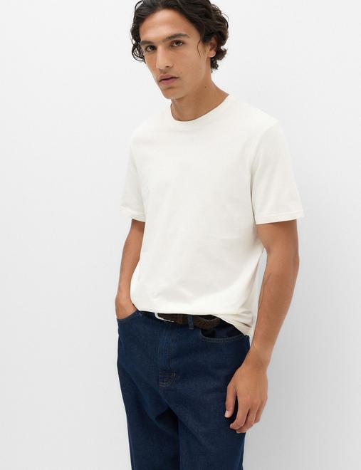 Pure Cotton Crew Neck T-Shirt