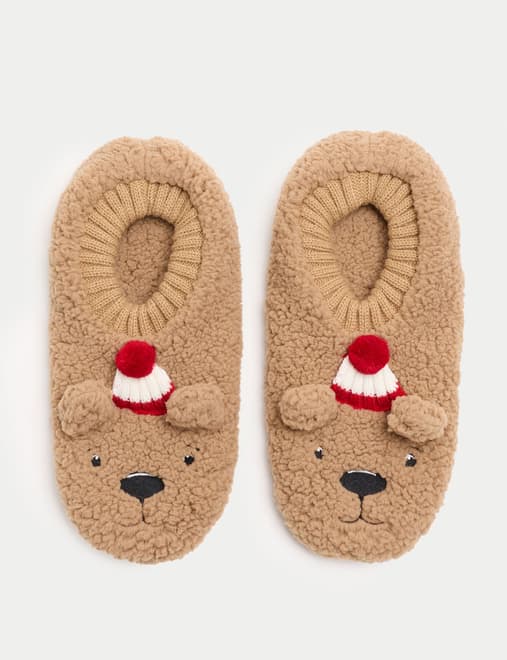 1pk Spencer Bear™ Slipper Socks