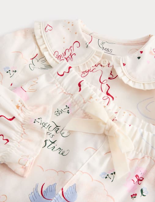 Pure Cotton Fairytale Print Pyjamas (0-8 Yrs)