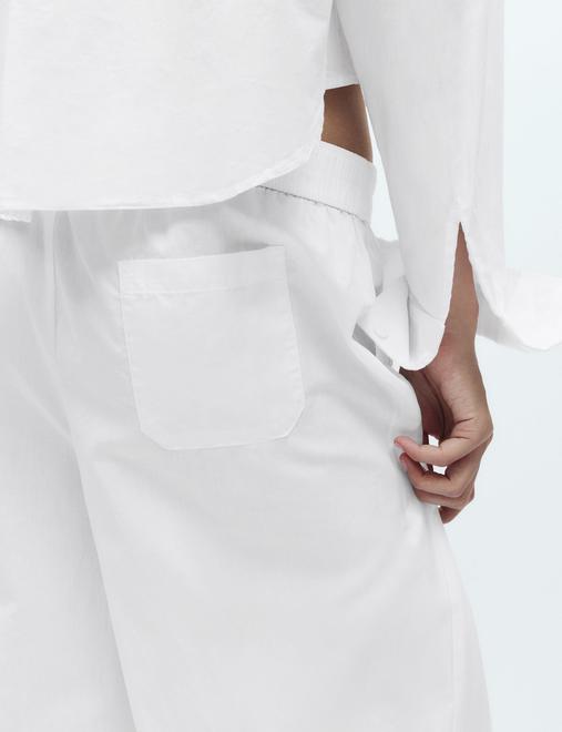 Pure Cotton Wide Leg Pyjama Bottoms