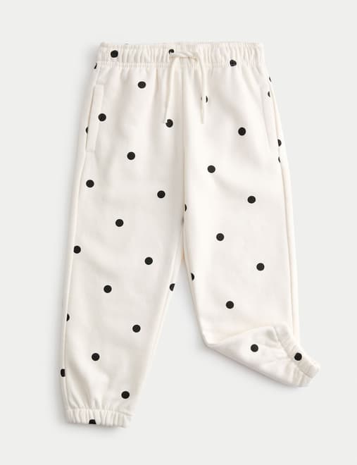 Cotton Rich Polka Dot Joggers (2-8 Yrs)