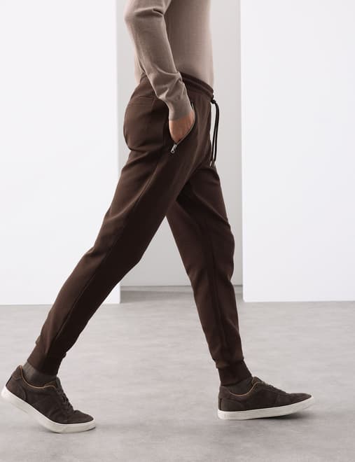 Regular Fit Cotton Rich Performance Cuffed Joggers
