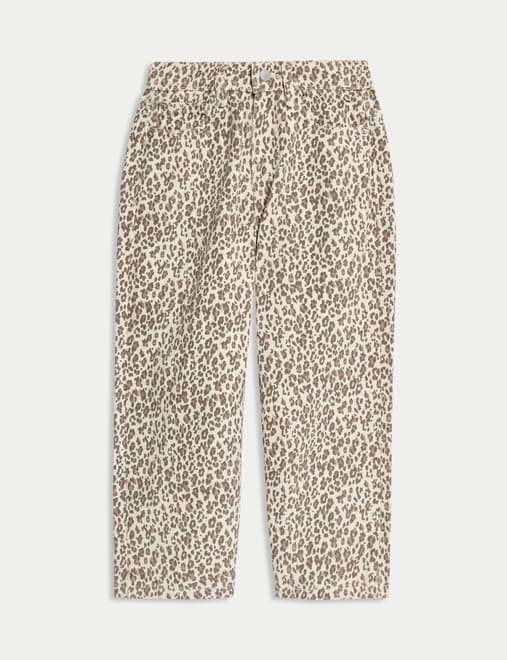 Denim Leopard Print Jeans (2-10 Yrs)