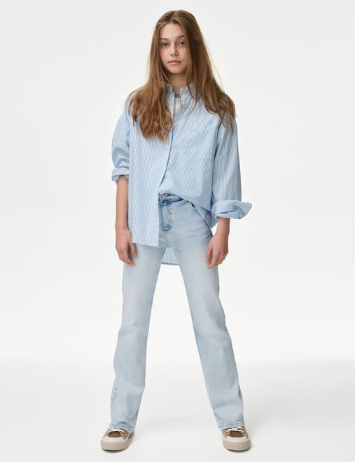 Regular Fit Denim Flared Jeans (6-16 Yrs)