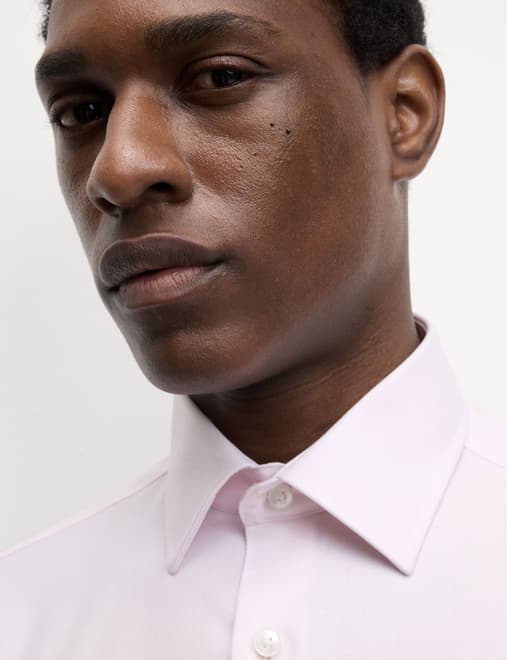 Slim Fit Luxury Cotton Twill Shirt