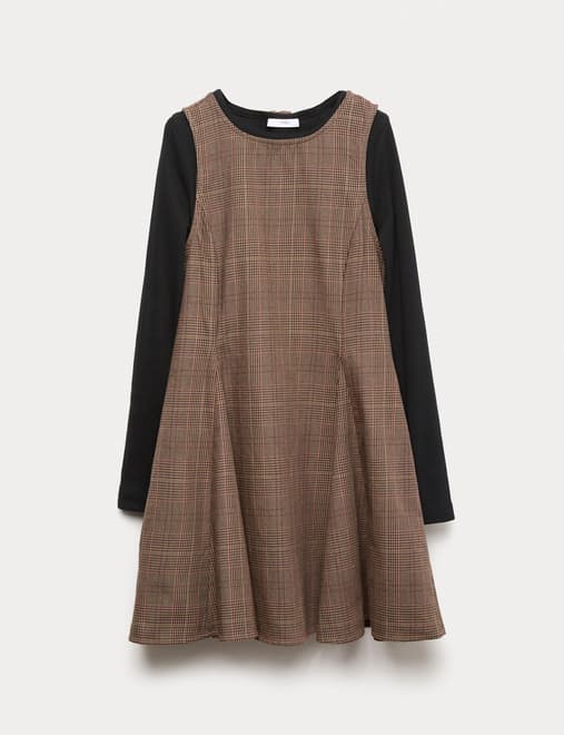 2pc Cotton-Rich Dress and Top Set (6-16 Yrs)