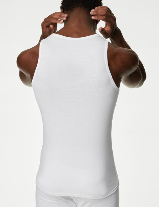 3 Pack Essential Cotton Sleeveless Vests
