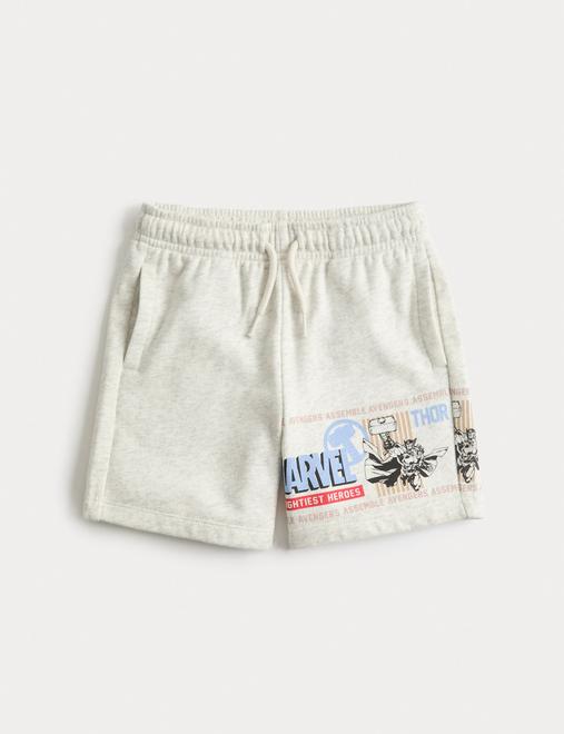 Cotton Rich Marvel™ Sweat Shorts (2-10 Yrs)