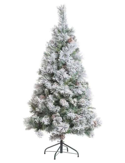 Feeric Minnesota Artificial Flocked Festive Tree (120 x 210 cm)