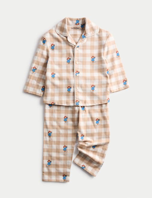 Pure Cotton Checked Paddington™ Pyjamas (1-8 Yrs)