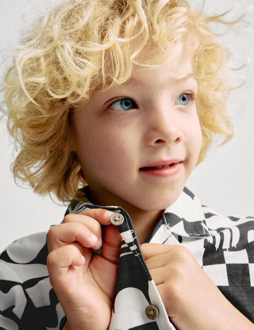 Pure Cotton Printed Shirt & T-Shirt Set (2-16 Yrs)